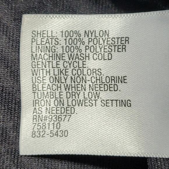 Worthington Black Gray Sleeveless Shirt Blouse Ruffled Tank Scoop Women's Size M - Picture 4 of 8